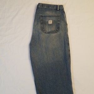Express Wide Leg Worker Jeans